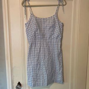 Madewell gingham mini dress